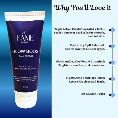 Glow Boost Face Wash | AHA BHA Daily Cleanser